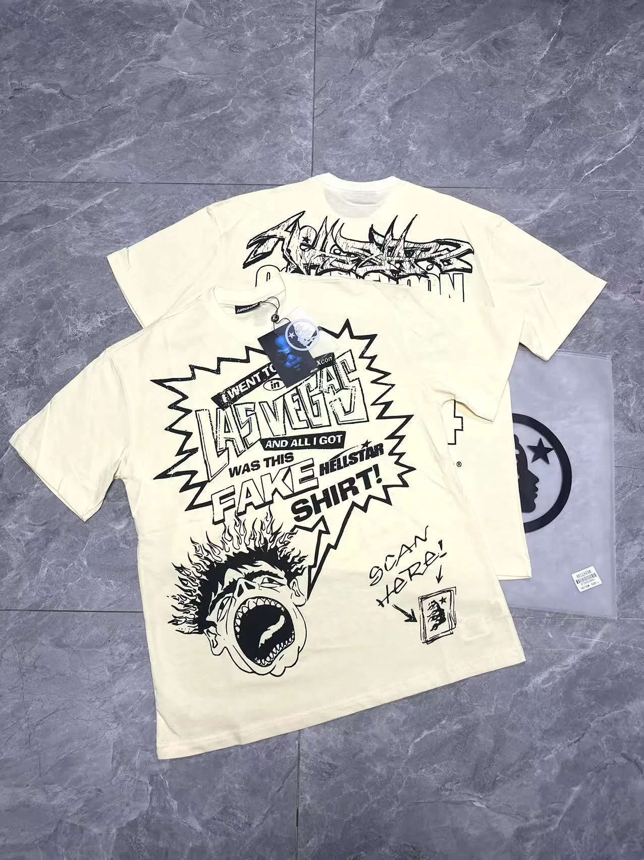 703# /White I P54 In Stock Hellstar 、 T （fabric):32 240 Sizes（size）：S-M- L- X L （colour）： /White